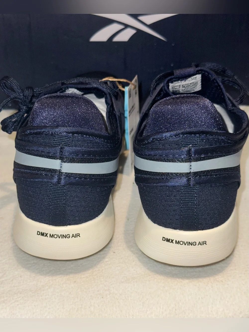 Reebok Men's Navy and Black Athletic Sneakers